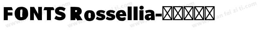 FONTS Rossellia字体转换